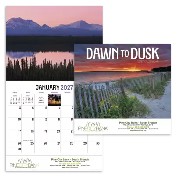 Dawn to Dusk Appointment Wall Calendar - Stapled
